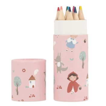 Tubo 12 Lápices Little Red · Tutete