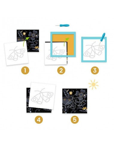 Picar con punzún Apariciones · Djeco