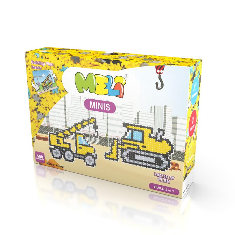 Minis Tematic 2en1 Construcciones (500  piezas) · Meli