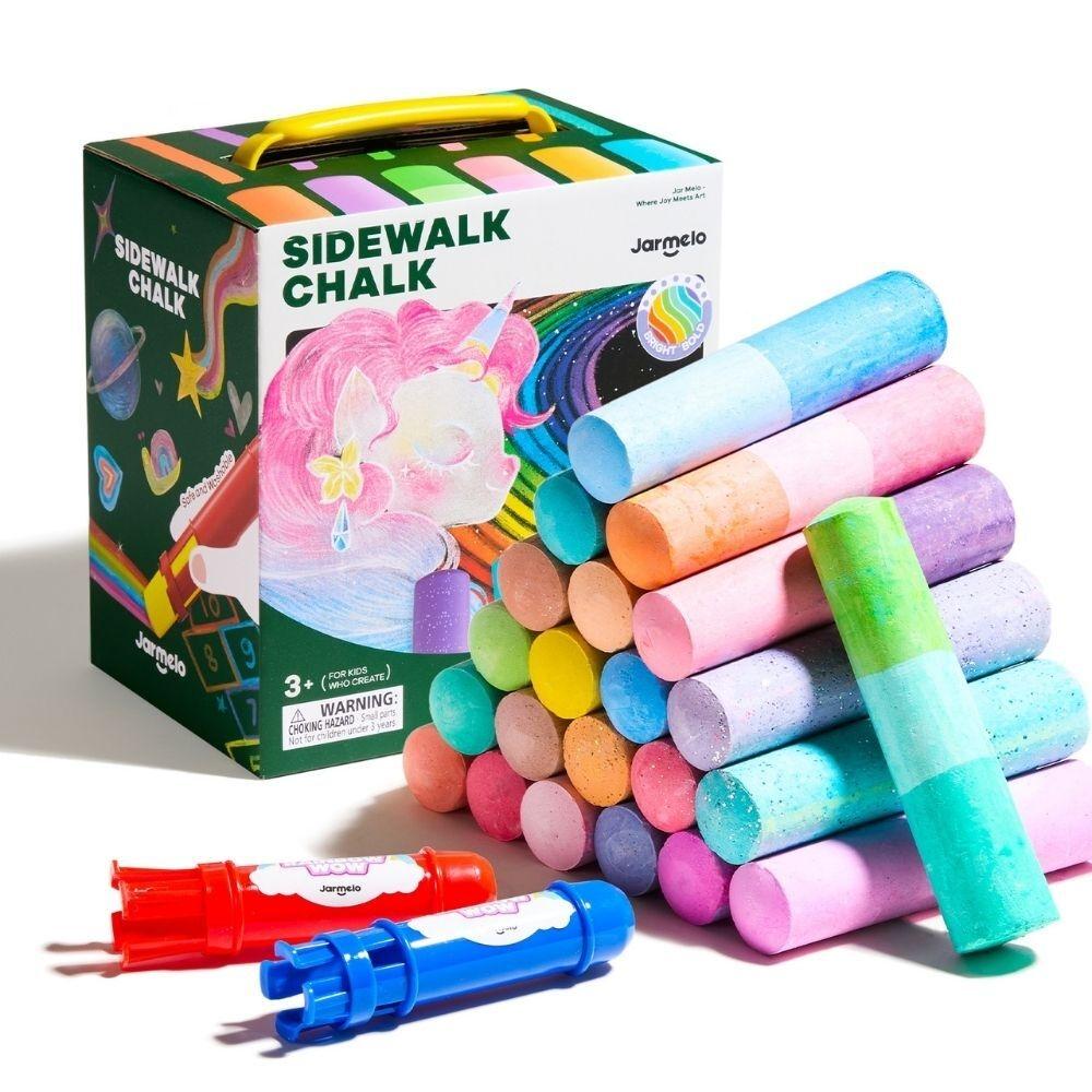 Tizas lavables - RAINBOW (24 ud. + 2 soportes) · Jarmelo