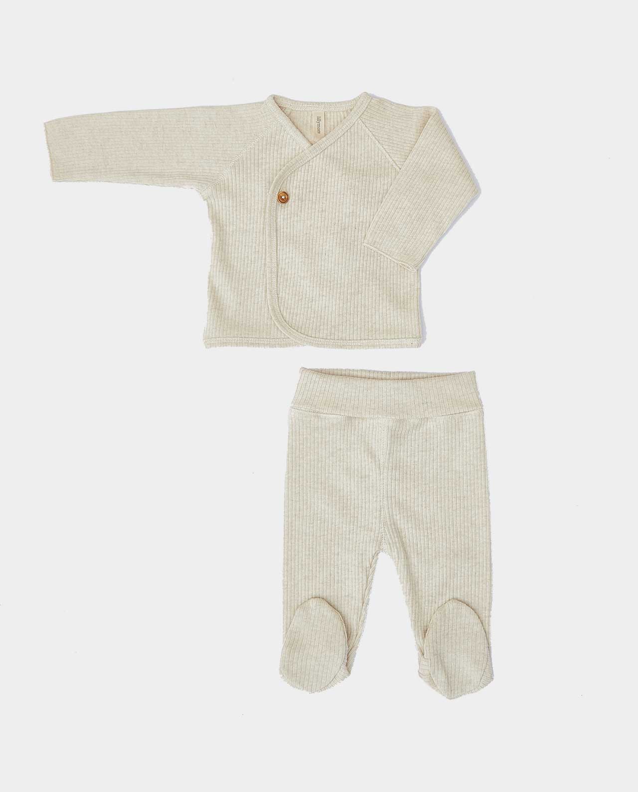 Conjunto jubón y polaina Easy Canalé Sand Melange · Lillymom