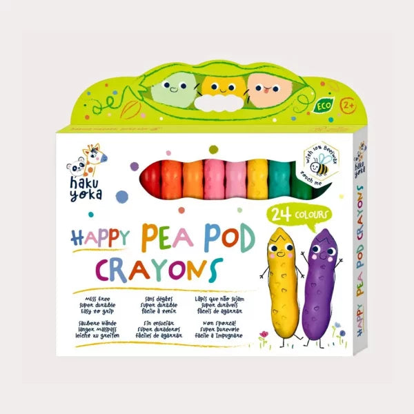 Pea Pod Crayons 24 Colores pastel · Haku Yoka