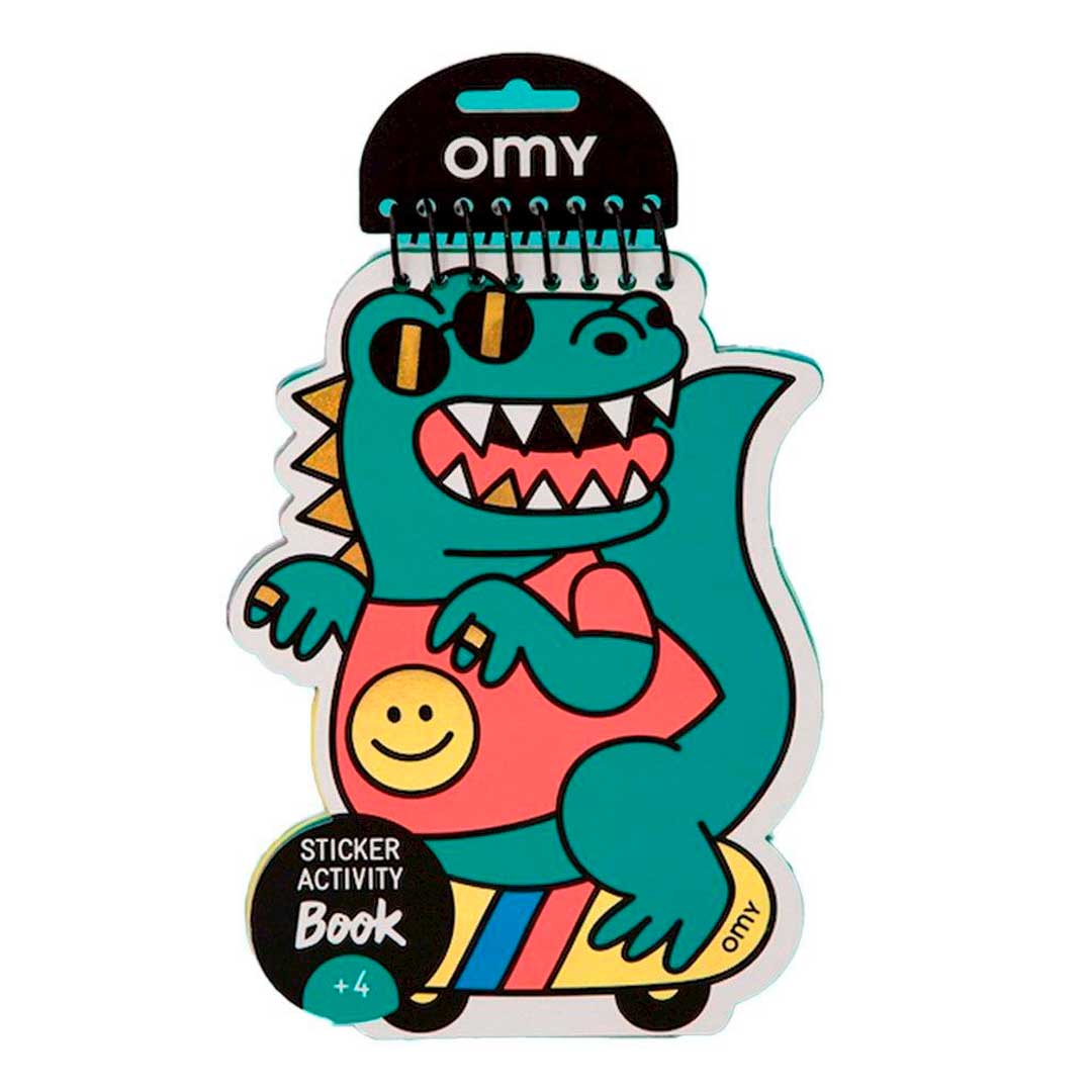 Libro de Actividades con Pegatinas Dino · Omy