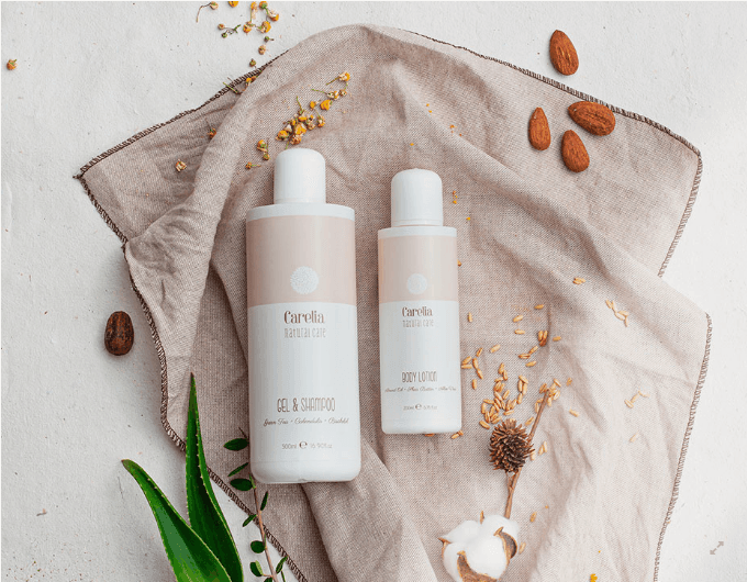 Loción corporal hidratante para ELLA Carelia