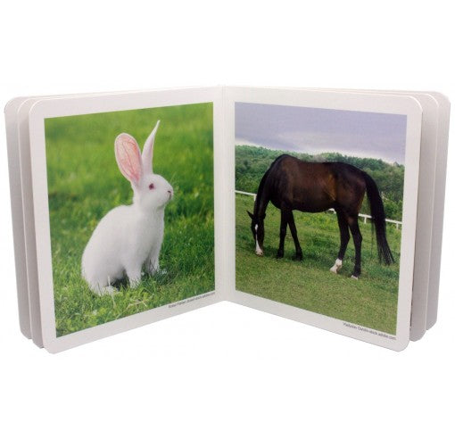 Libro de fotografias Los Animales de la Granja · Nowordbooks