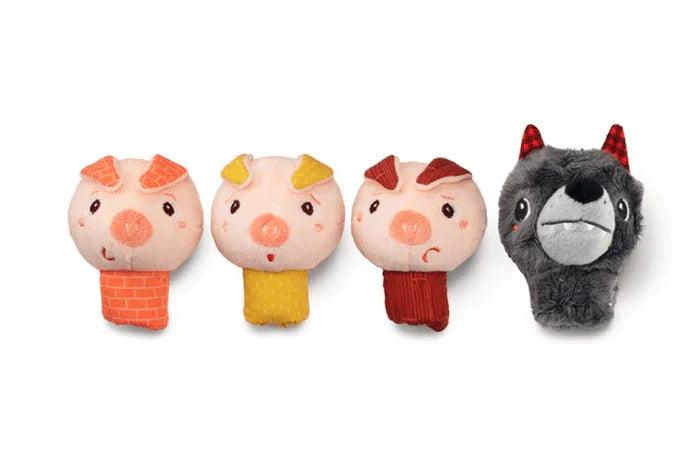 Marionetas de dedo 3 Cerditos