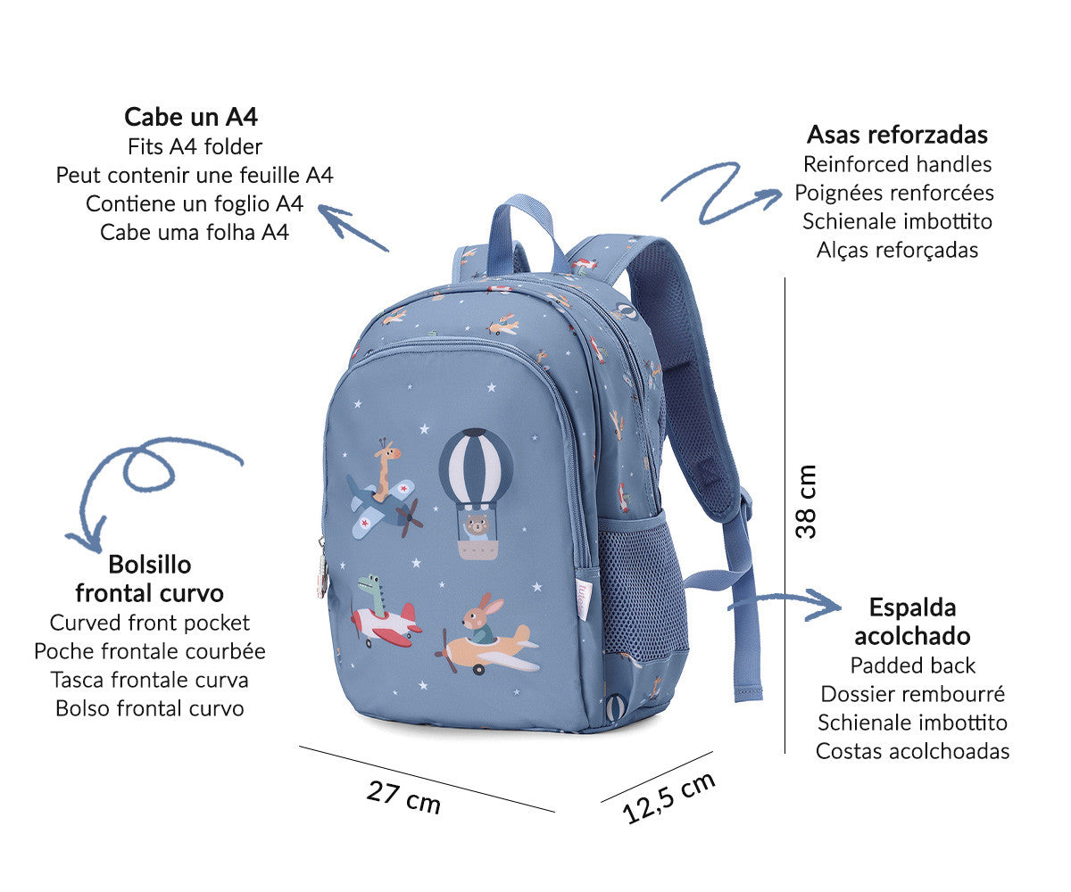Mochila Mediana + Llavero · Tutete