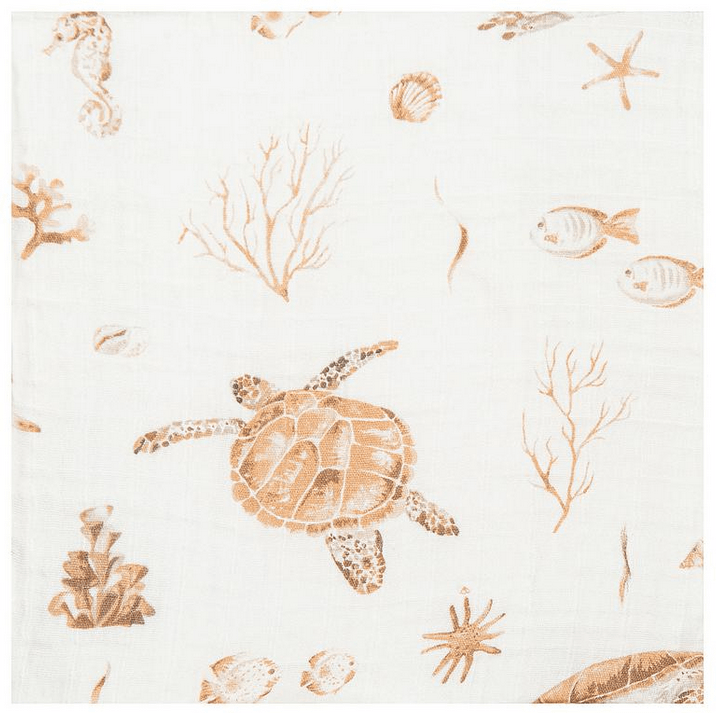 Muselina Bambú 120x120 Ocean