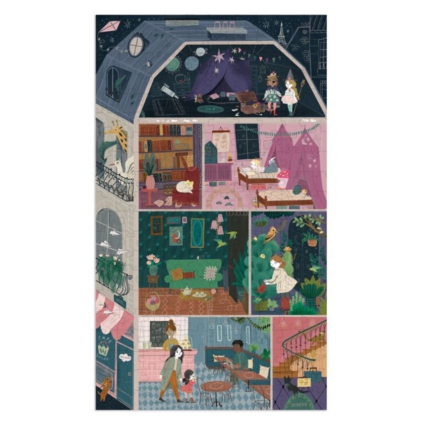 Puzle L'Hotel Particulier (200 piezas) Les Parisiennes · Moulin Roty