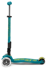 Patinete Micro Maxi Deluxe Plegable Led Turquesa