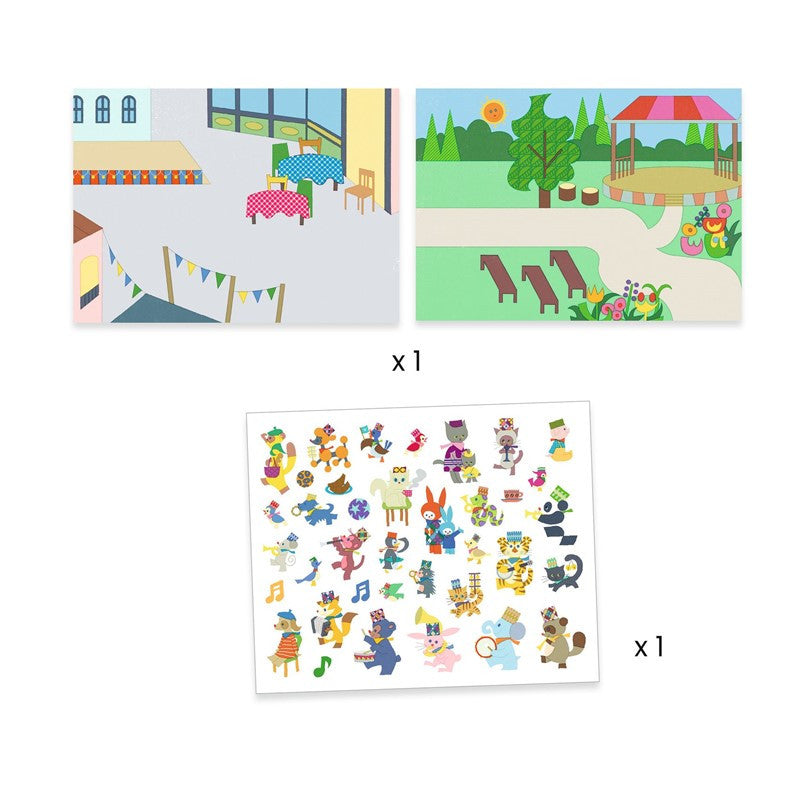 Pegatinas reposicionables · Djeco