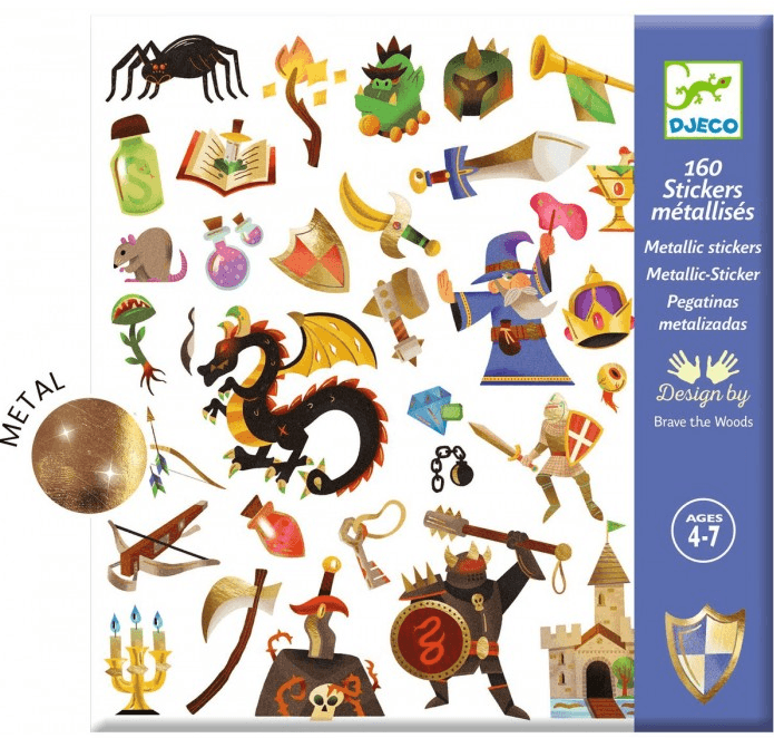 Pegatinas fantasía medieval Djeco