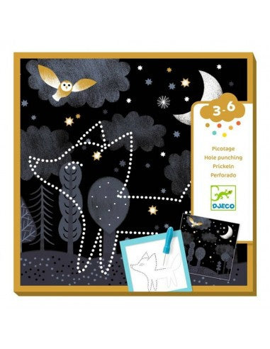 Picar con punzún Apariciones · Djeco