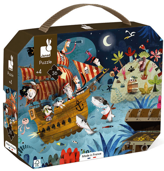 Puzzle Búsqueda del tesoro 36pzas Janod