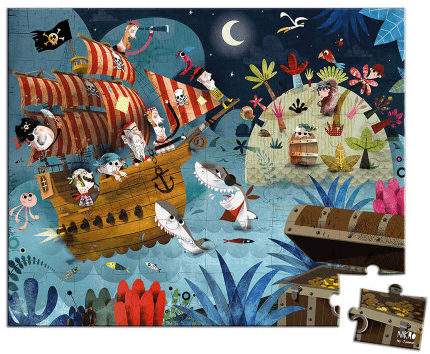 Puzzle Búsqueda del tesoro 36pzas Janod