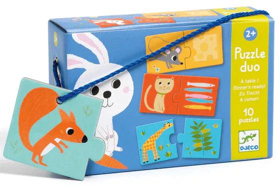 Puzzle dúo A comer! Djeco