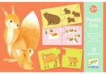 Puzzle dúo Baby Animals Djeco