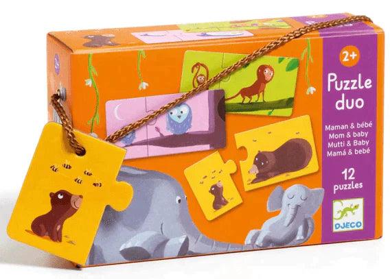 Puzzle dúo Mama y bebé Djeco