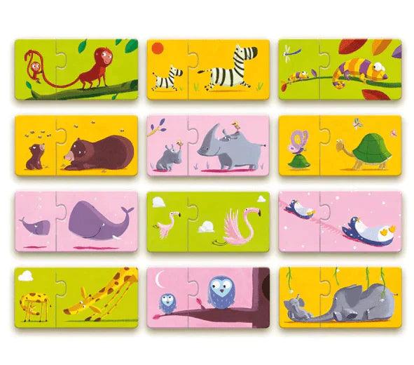 Puzzle dúo Mama y bebé Djeco