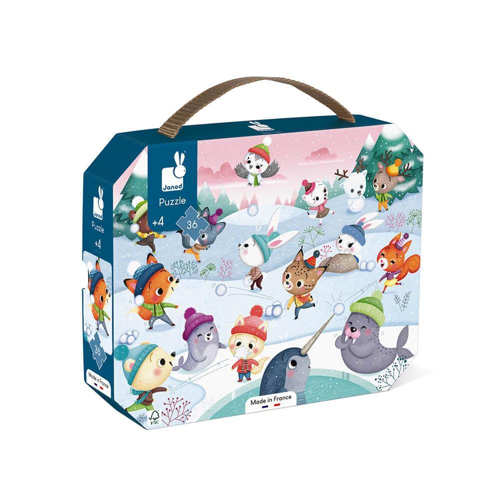 Puzzle Fiesta Nieve 36pc Janod