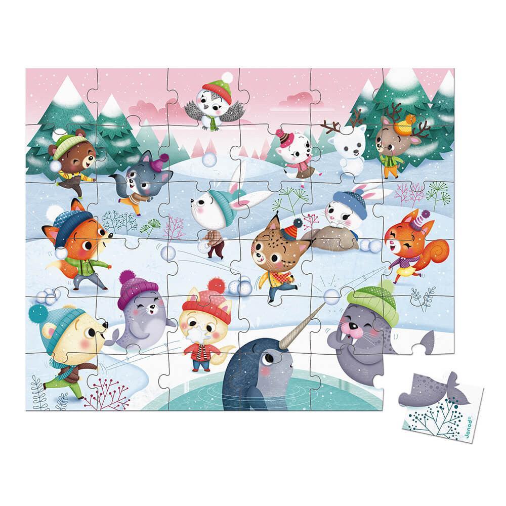 Puzzle Fiesta Nieve 36pc Janod