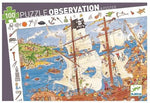 Puzzle Observación Los Piratas 100 pzas Djeco