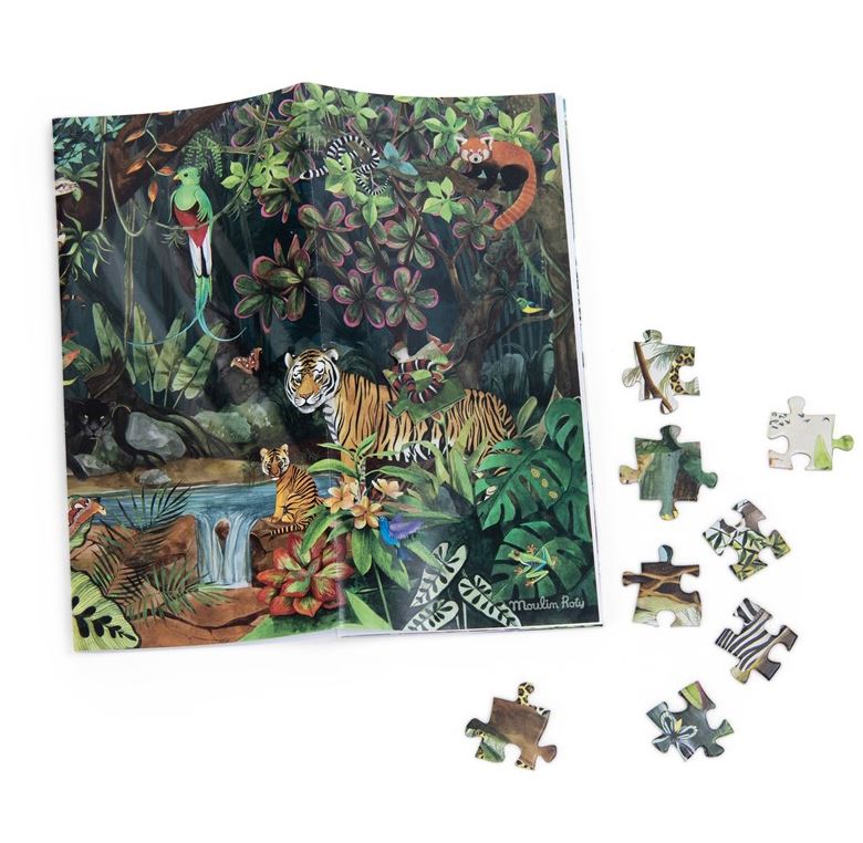 Puzzle En el Bosque tropical (300 piezas) · Moulin Roty