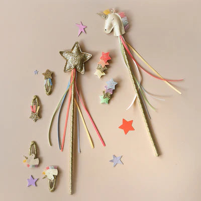 Varita Rainbow Glitter Star Wand  · Rockahula
