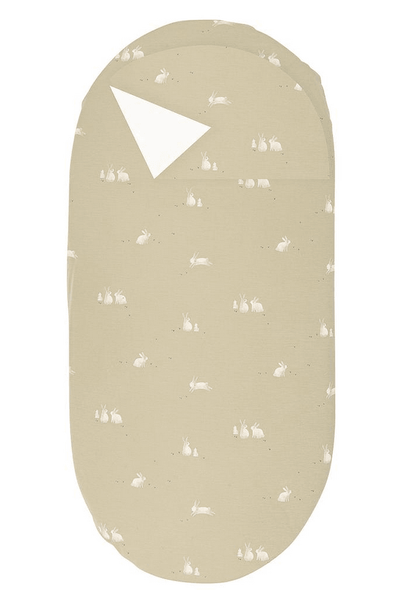 Sábana Bajera 40X80 + Secababitas Bunny Verde Bimbi