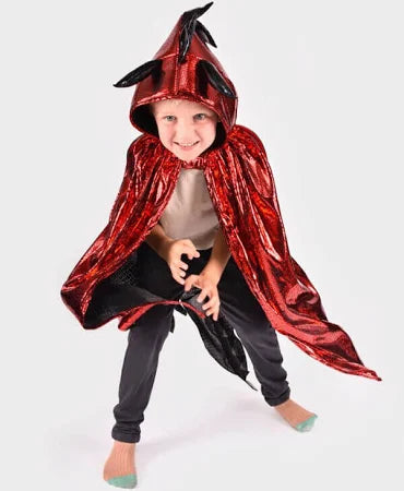 Disfraz Capa de Dragón Rojo de 3 a 8 años · Den Goda Fen