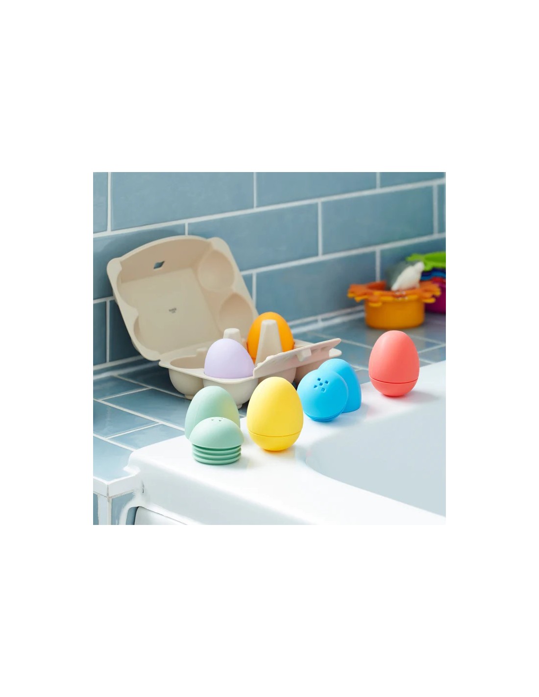 Silisoft Huevos sensoriales arcoiris · Tickit
