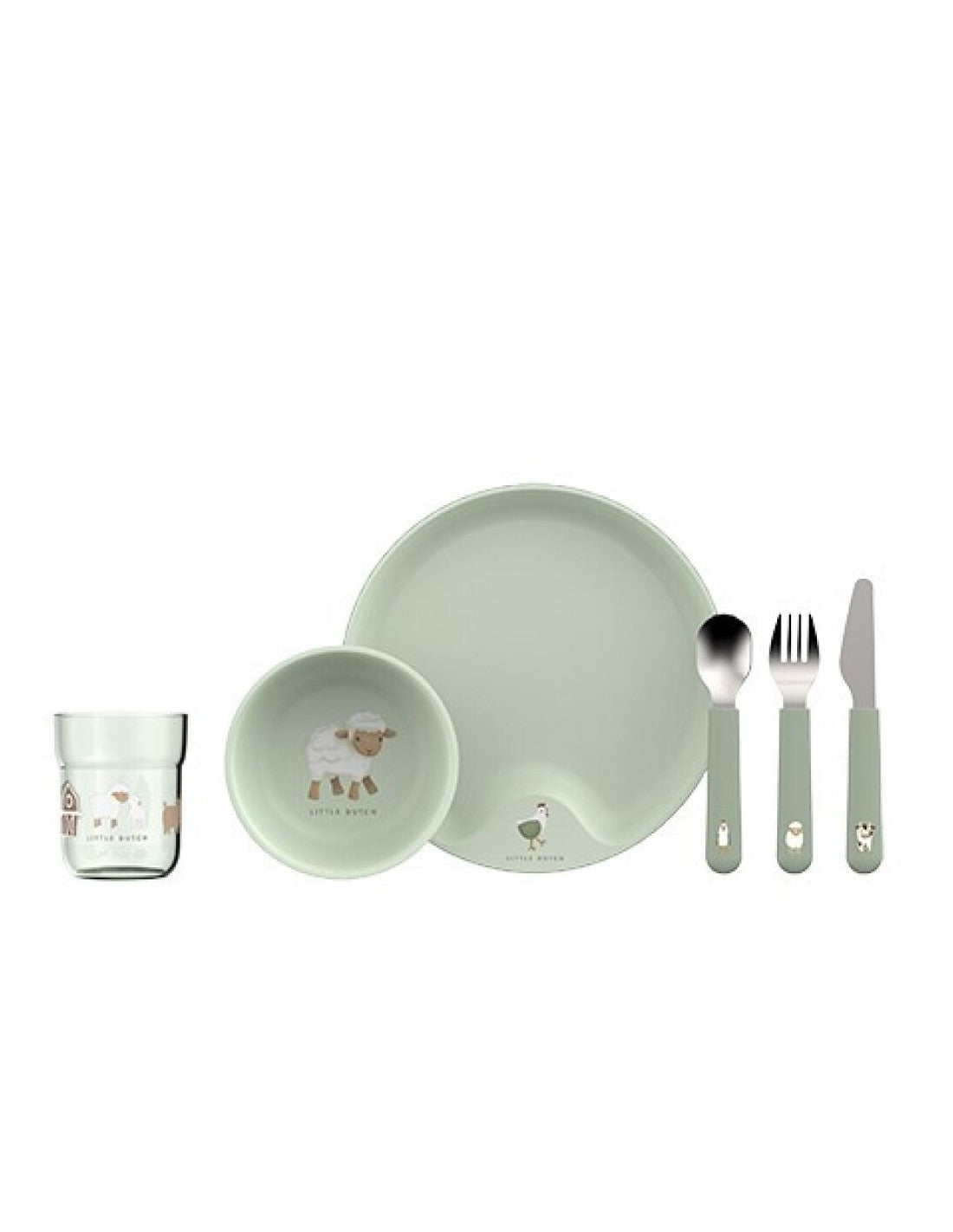 Vajilla Infantil Mio 6pcs Pequeña Granja · Little Dutch